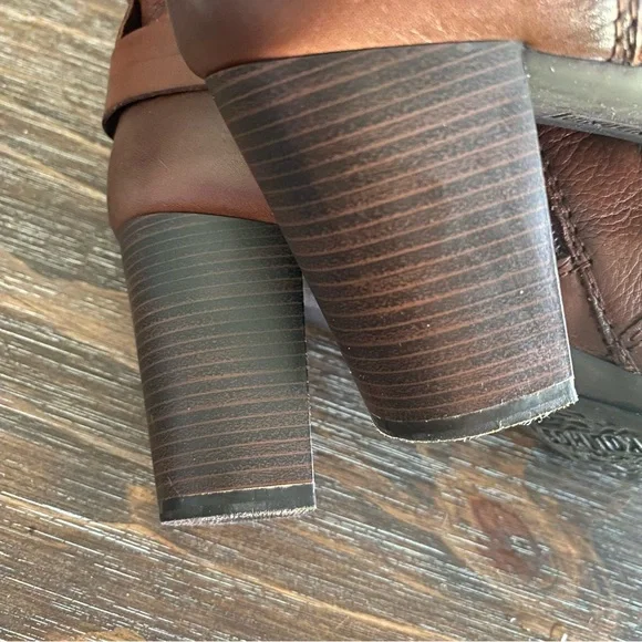 PIKOLINOS Verona Leather Zip Block Heel Boots W5C-8576 Women 41 US 10.5-11 Brown - Picture 9 of 15